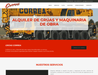 gruascorrea.com screenshot