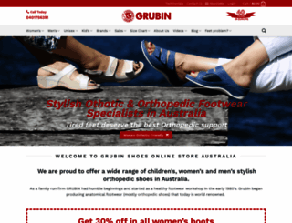 grubinshoes.com.au screenshot