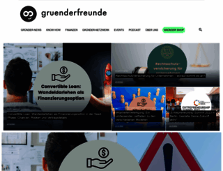 gruenderfreunde.de screenshot