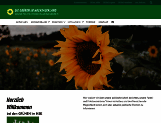 gruene-hsk.de screenshot