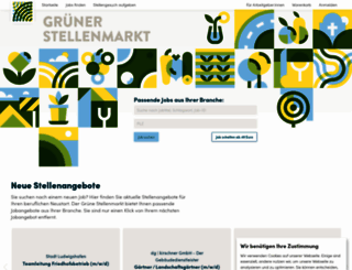 gruener-stellenmarkt.de screenshot