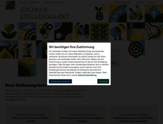 gruenerstellenmarkt.de screenshot