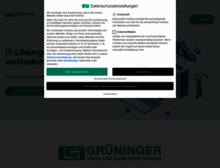 grueninger.com screenshot