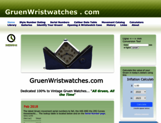 gruenwristwatches.com screenshot