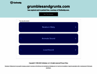 grumblesandgrunts.com screenshot