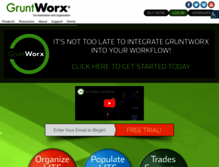 gruntworx.com screenshot