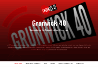 grunwick40.wordpress.com screenshot
