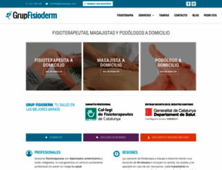 grupfisioderm.com screenshot