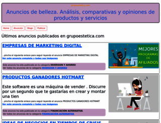 grupoestetica.com screenshot