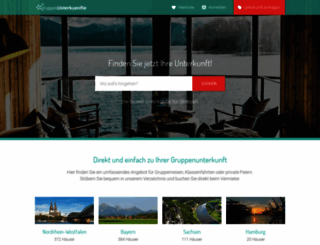 gruppenunterkuenfte.de screenshot