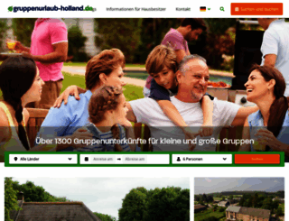 gruppenurlaub-holland.de screenshot
