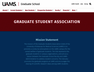 gsa.uams.edu screenshot