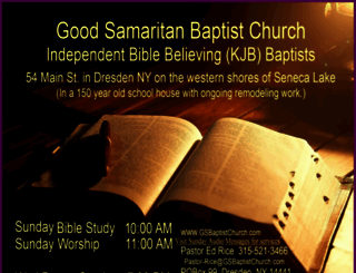 gsbaptistchurch.com screenshot