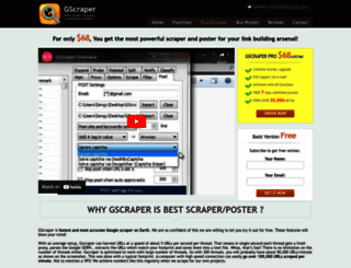 gscraper.com screenshot