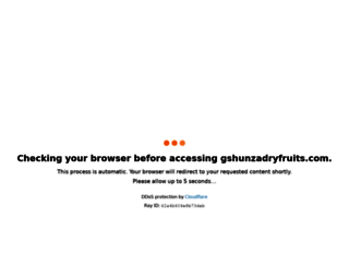 gshunzadryfruits.com screenshot