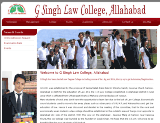 gsinghlawcollege.ac.in screenshot