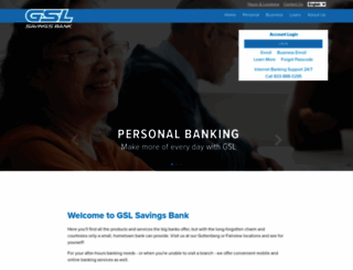gslsavingsbank.com screenshot