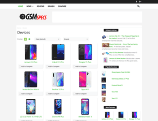 gsm-specs.com screenshot