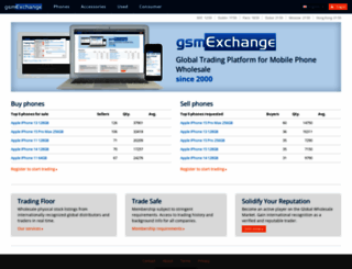gsmexchange.com screenshot