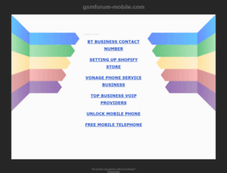 gsmforum-mobile.com screenshot