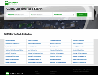gsrtcbus.in screenshot