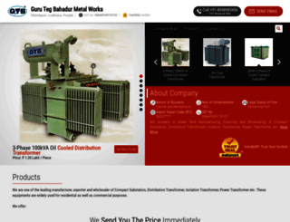 gtb-transformers.com screenshot