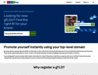 gtld.123-reg.co.uk screenshot