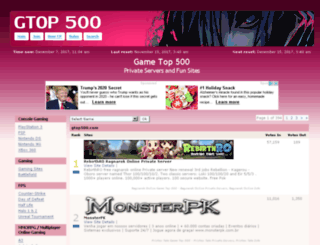 gtop500.com screenshot