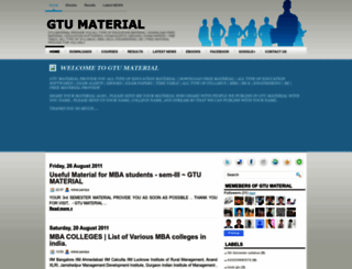 gtu-material.blogspot.com screenshot