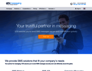 gtx-messaging.com screenshot
