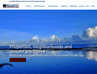 guamrealestateprofessionals.com screenshot