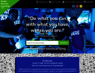 guamservicelearning.com screenshot