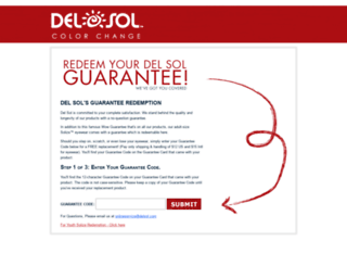 guarantee.delsol.com screenshot