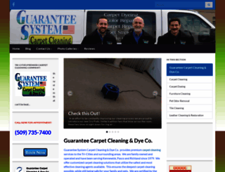 guaranteecarpetcleaningtricities.com screenshot