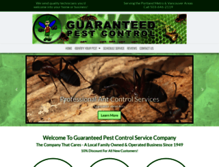 guaranteedpestcontrol.net screenshot
