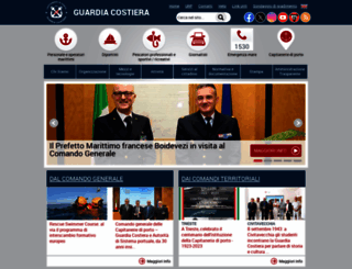 guardiacostiera.gov.it screenshot
