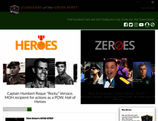 guardiansofthegreenberet.com screenshot