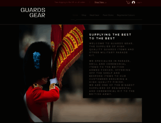 guardsgearmilitaria.com screenshot