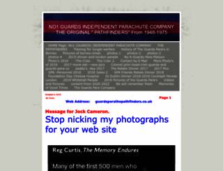 guardsparathepathfinders.co.uk screenshot