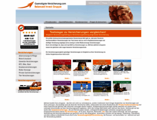 guenstigste-versicherung.com screenshot