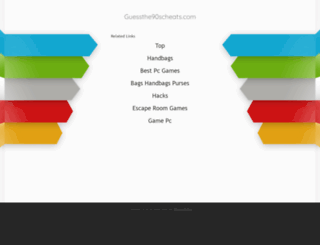 guessthe90scheats.com screenshot