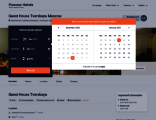guest-house-tverskaya.moscow-hotels.org screenshot