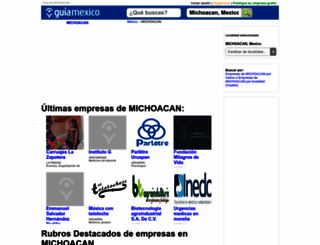 guia-michoacan.guiamexico.com.mx screenshot