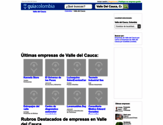 guia-valle-del-cauca.guiacolombia.com.co screenshot