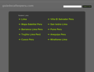 guiadecallesperu.com screenshot