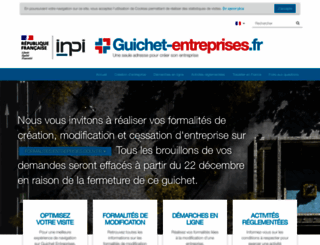 guichet-entreprises.fr screenshot