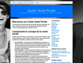 guide-vente-privee.fr screenshot