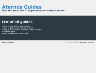 guide.aternos.org screenshot