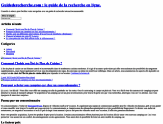 guidederecherche.com screenshot
