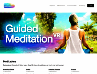 guidedmeditationvr.com screenshot